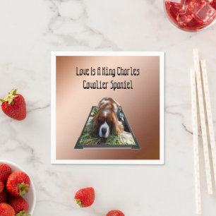 Cavalier Spaniel Popout Art, Paper Napkins