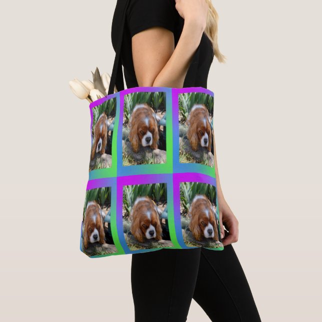Cavalier Spaniel Sooky Face, Tote Bag (Close Up)