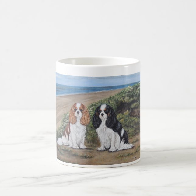 "Cavaliers at the beach" mug (Center)