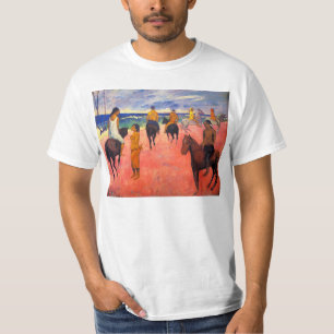 Cavaliers de Gauguin sur le T-shirt de plage