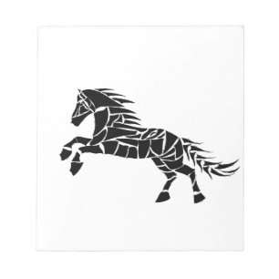 Cavallerone - black horse notepad