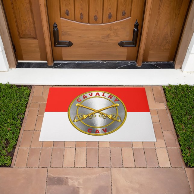 Cavalry Army Veteran  Doormat (Outdoor)