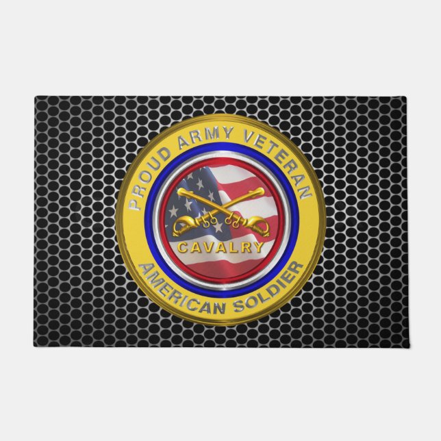 Cavalry “CAV” Veteran Doormat (Front)