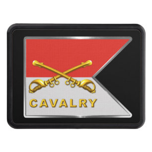 Cavalry Crossed Sabres Guidon Trailer Hitch Cover