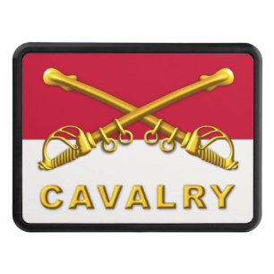 Cavalry Crossed Sabres   Trailer Hitch Cover