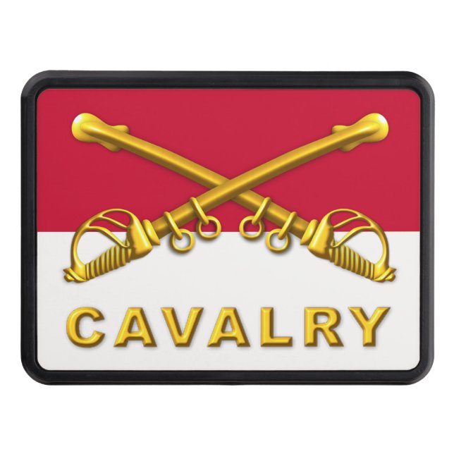 Cavalry Crossed Sabres   Trailer Hitch Cover (Front)