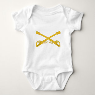 Cavalry Insignia - Crossed Sabre's Baby Bodysuit