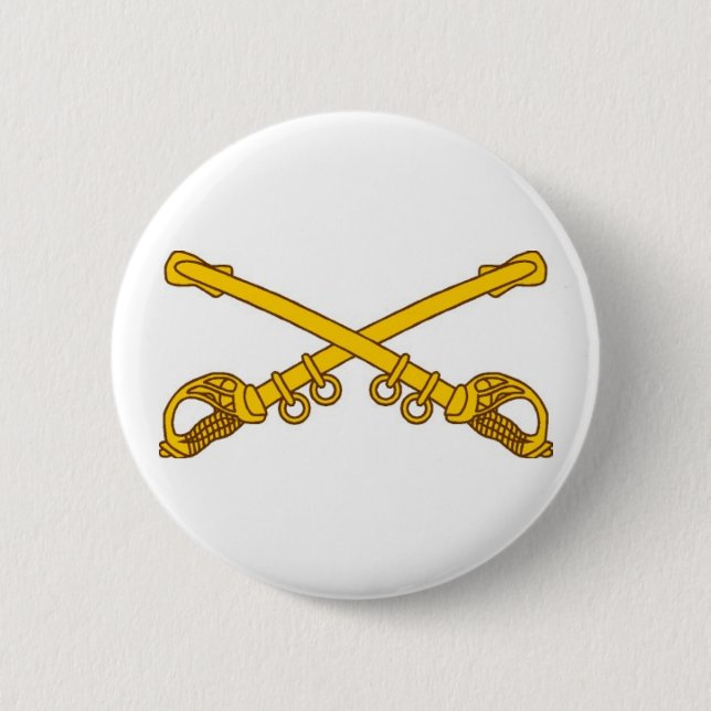 Cavalry Sabres 2 Inch Round Button (Front)