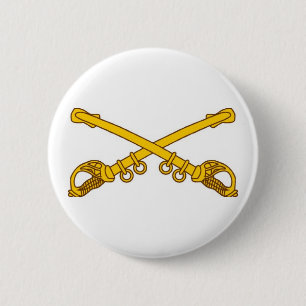 Cavalry Sabres 2 Inch Round Button