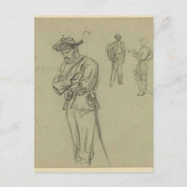Cavalrymen Postcard (Front)