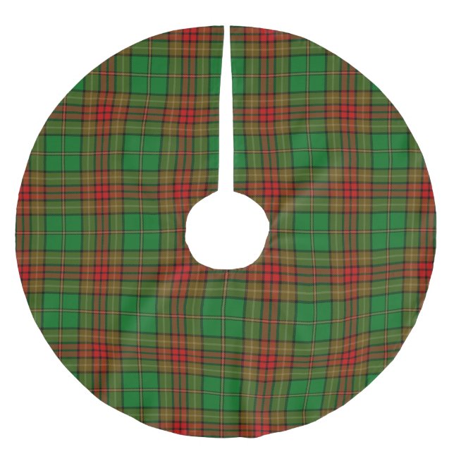 Cavan County Irish Tartan Brushed Polyester Tree Skirt (Front)