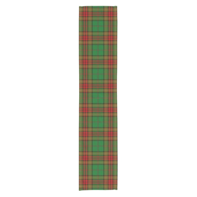 Cavan County Irish Tartan Short Table Runner (Front)