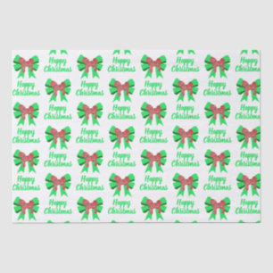 Cavapoo Christmas Dog & Bow White Tissue Paper