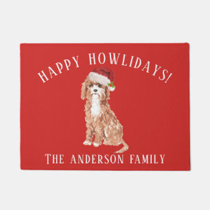 Cavapoo Christmas Doormat