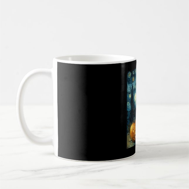 Cavapoo Cute Dog Halloween Jack O Lantern Pumpkin  Coffee Mug (Left)