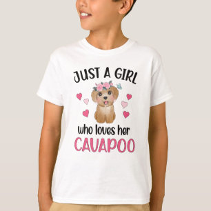 Cavapoo Dog Girl Cavoodle Dog Lover Cavapoo Mom T-Shirt