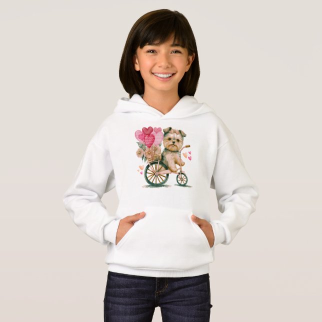 Cavapoo Dog Hearts Valentine's Day  Dog Lover   T- (Front Full)