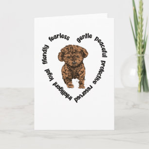Cavapoo Dog Lover Cavapoo Mom Cavoodle Dog Owner Card
