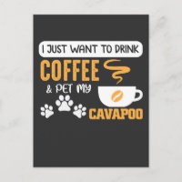 Cavapoo Dog Owner Coffee Bean Drinker