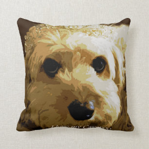 Cavapoo or Cockapoo Art Cushion 41 cm x 41 cm