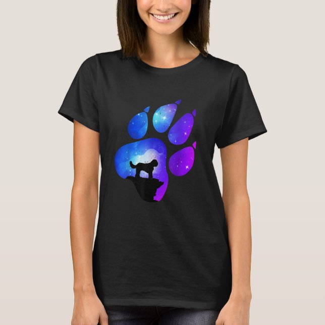 Cavapoo Paw Dog  Mom Dad T-Shirt (Front)
