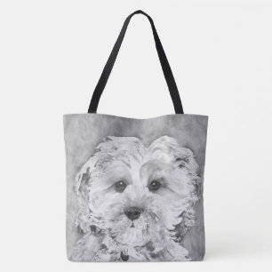Cavapoo puppy " Ollie". Tote Bag