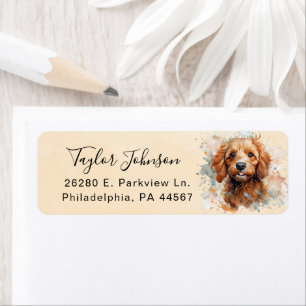 Cavapoo Return Address Label