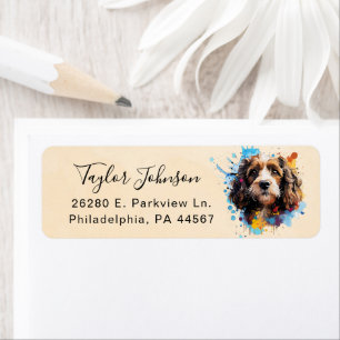 Cavapoo Return Address Label