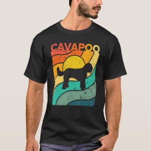 Cavapoo Vintage Sunset Mom Dad T-Shirt
