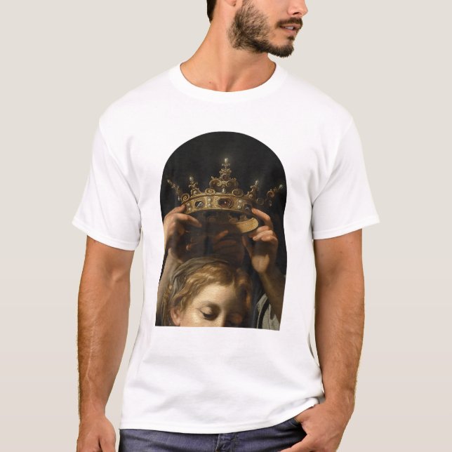 Cavarozzi Virgin With Angels, Christian Renaissanc T-Shirt (Front)