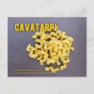 Cavatappi postcard