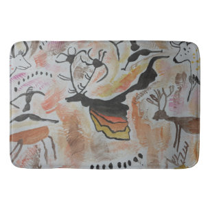 Cave Art Abstract Bath Mat