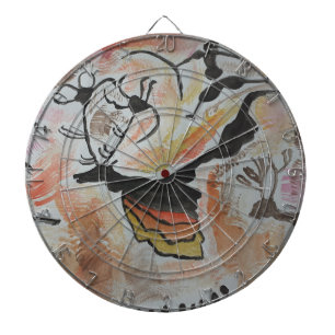 Cave Art Abstract  Dartboard