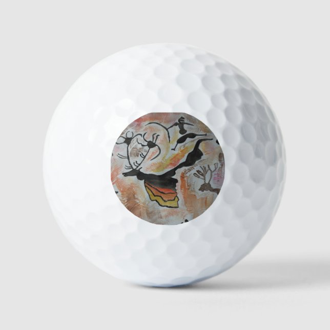 Cave Art Abstract  Golf Balls (Front)