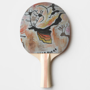 Cave Art Abstract Ping Pong Paddle