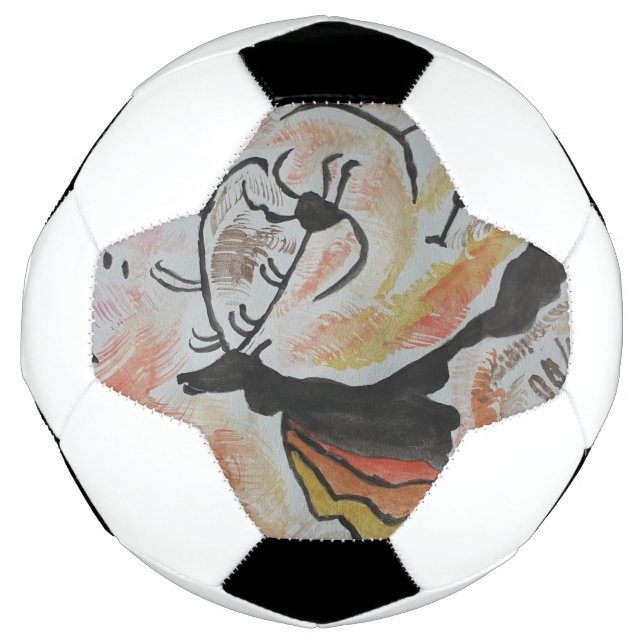 Cave Art Abstract Soccer Ball (Front)