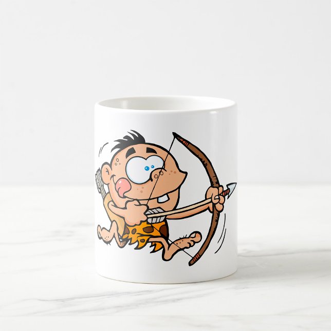 Cave Boy With Bow And Arrow Coffee Mug (Creator Uploaded)