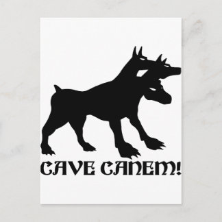 CAVE CANEM - BEWARE OF DOG Latin Postcard