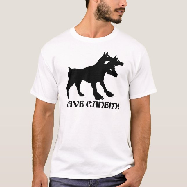 CAVE CANEM - BEWARE OF DOG Latin T-Shirt (Front)