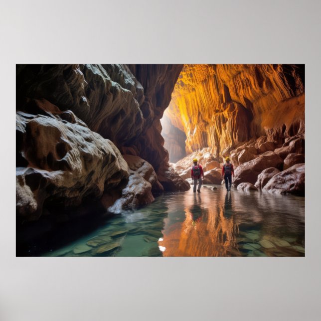 Cave Challenge Outdoors Adventure Explore The Natu Poster (Front)