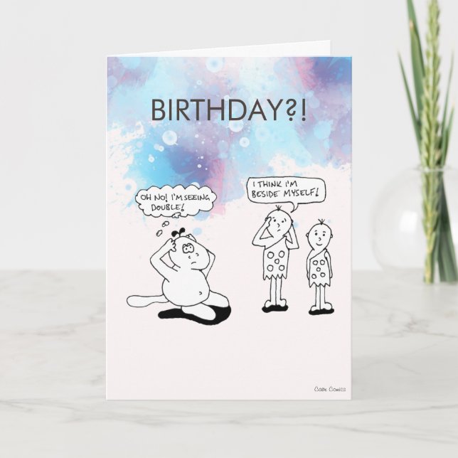 Cave Comics: Birthday, You Rock! Card (Front)