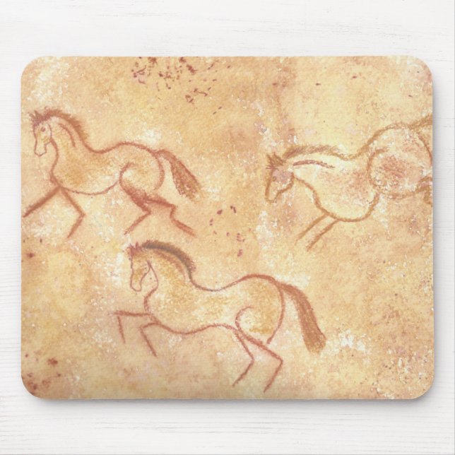 Cave Drawing Painting of Horses Mouse Pad (Front)