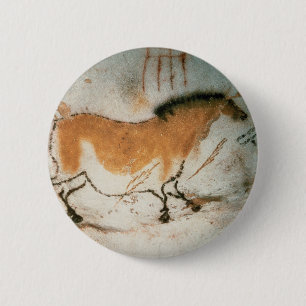 Cave drawings Lascaux French Prehistoric 2 Inch Round Button