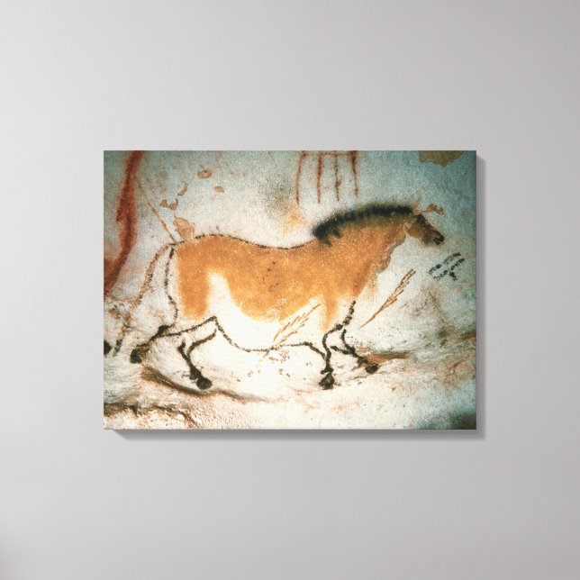 Cave drawings Lascaux French Prehistoric Canvas Print (Front)