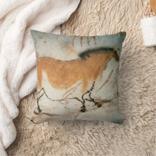 Cave drawings Lascaux French Prehistoric Throw Pillow