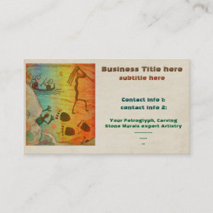 Cave Dwelling Native American TRADE ARTIST TEMP Appointment Card