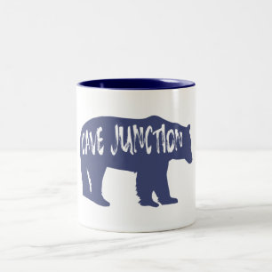 Cave Junction Oregon Bear Two-Tone Coffee Mug