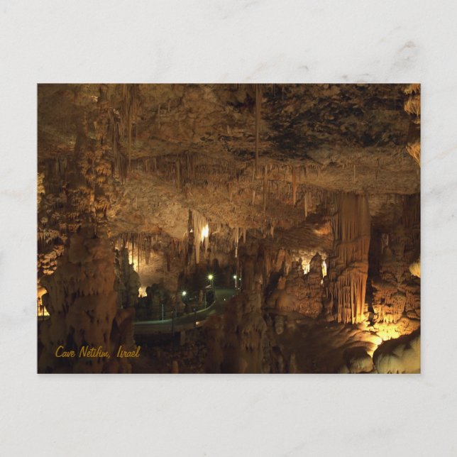 Cave Netifim, Israel Postcard (Front)