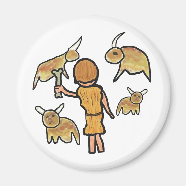 Cave Painting Magnet (Front)