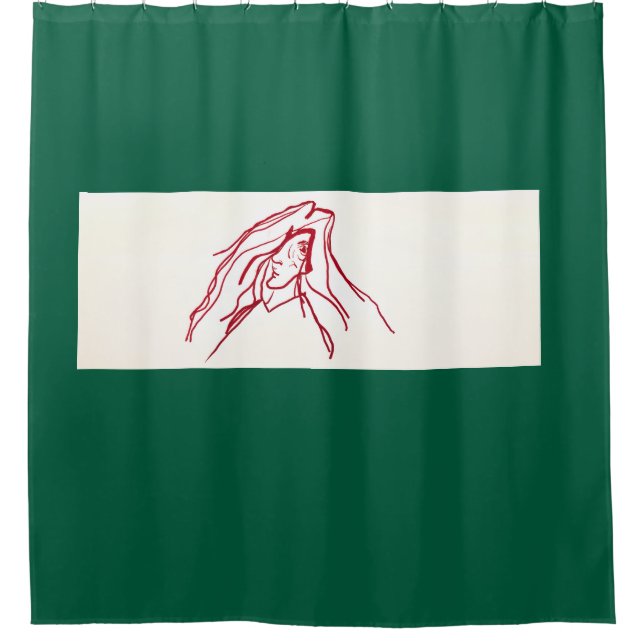 Cave Painting Shower Curtain (Front)